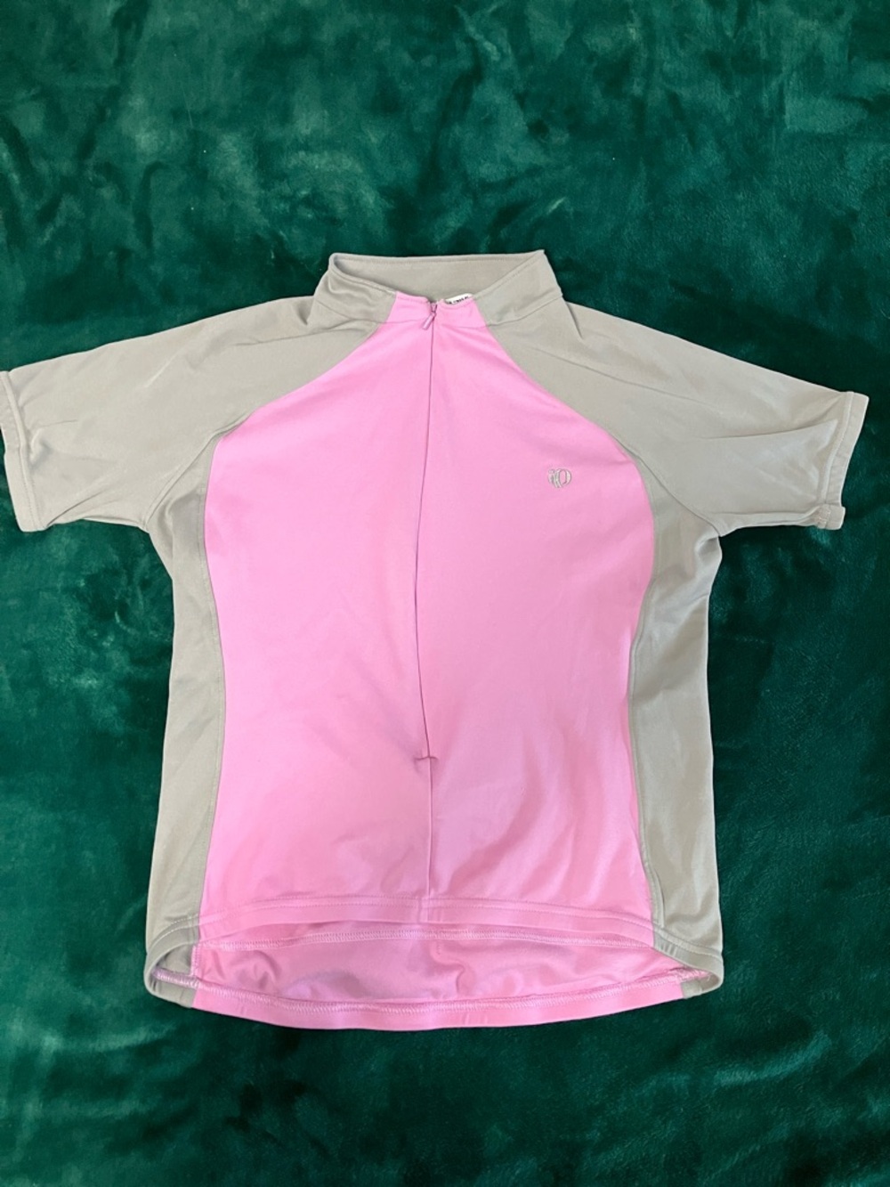 Pearl Izumi Pink and Beige Women's Cycling Jersey - Medium (fits like Small)